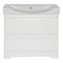 Элвис - 85 Тумба напольная с 2 ящ. белая эмаль