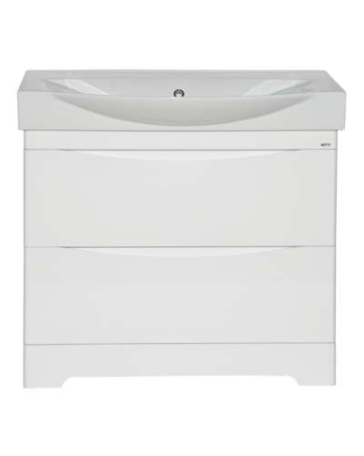 Элвис - 85 Тумба напольная с 2 ящ. белая эмаль