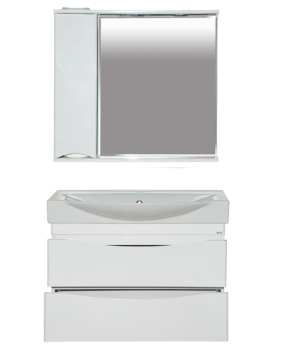 Элвис - 85 Тумба подвесная 2 ящ. белая эмаль