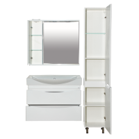 Элвис - 85 Тумба подвесная 2 ящ. белая эмаль