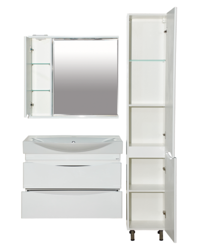 Элвис - 85 Тумба подвесная 2 ящ. белая эмаль