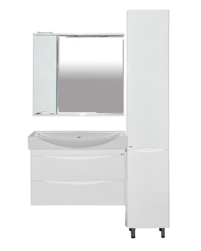 Элвис - 85 Тумба подвесная 2 ящ. белая эмаль