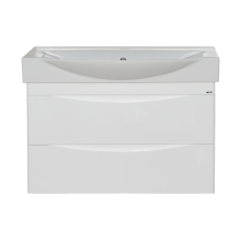 Элвис - 85 Тумба подвесная 2 ящ. белая эмаль