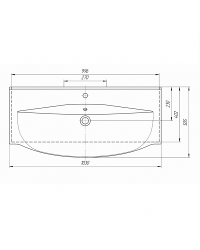 Элвис -105 Тумба напольная с 2 ящ. белая эмаль