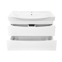 Элвис -105 Тумба напольная с 2 ящ. белая эмаль