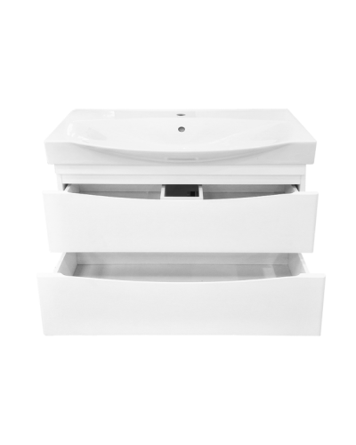 Элвис -105 Тумба напольная с 2 ящ. белая эмаль