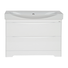 Элвис -105 Тумба напольная с 2 ящ. белая эмаль