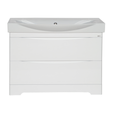 Элвис -105 Тумба напольная с 2 ящ. белая эмаль