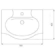 Элегия - 50 Тумба напольная прямая (ПВХ)