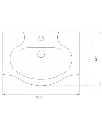 Элегия - 50 Тумба напольная прямая (ПВХ)