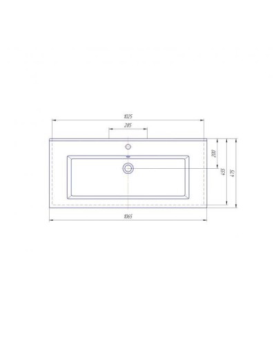 Норд -105 тумба подвесная с 2 ящ. комбинированная