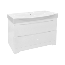 Элвис -105 Тумба подвесная с 2 ящ.белая эмаль