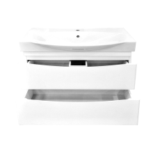 Элвис -105 Тумба подвесная с 2 ящ.белая эмаль