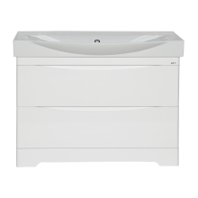 Элвис -105 Тумба подвесная с 2 ящ.белая эмаль