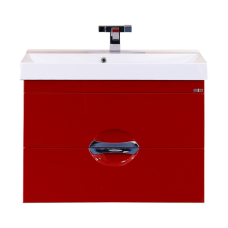 Жасмин - 75 Тумба подвесная с 2 ящ. красная эмаль