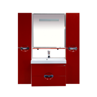 Жасмин - 75 Тумба подвесная с 2 ящ. красная эмаль