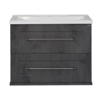 Марта - 60 Тумба подвесная  2 ящ. темный бетон