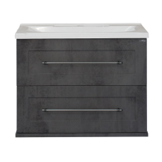 Марта - 60 Тумба подвесная  2 ящ. темный бетон