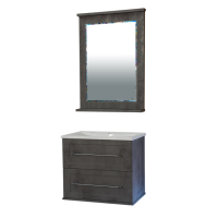 Марта - 60 Тумба подвесная  2 ящ. темный бетон