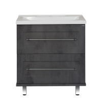 Марта - 80 Тумба напольная 2 ящ. темный бетон