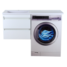 Фостер - 55 Тумба подвесная с 2 ящ. под стиральную машину, белая О