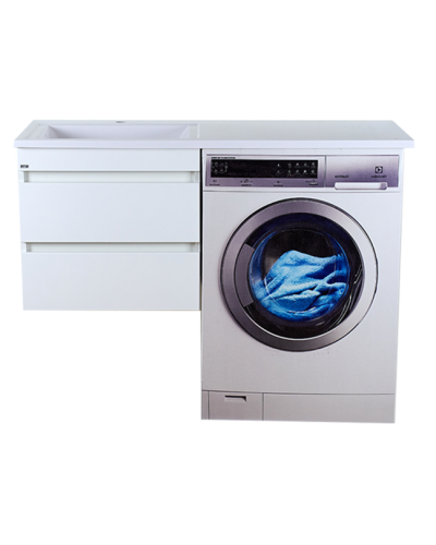 Фостер - 55 Тумба подвесная с 2 ящ. под стиральную машину, белая О