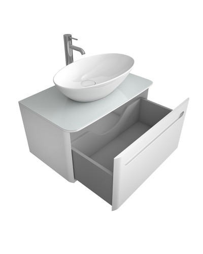 Тумба под раковину Owl 1975 Als 80 OW09.01.00 подвесная Белая