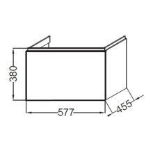 Тумба капучино 57,7 см Jacob Delafon Formilia EB1052-F47