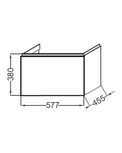 Тумба капучино 57,7 см Jacob Delafon Formilia EB1052-F47