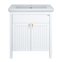 Адель - 80 Тумба 1 ящ. белая эмаль