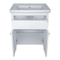 Адель - 80 Тумба 1 ящ. белая эмаль