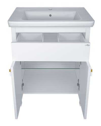 Адель - 80 Тумба 1 ящ. белая эмаль