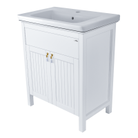 Адель - 80 Тумба 1 ящ. белая эмаль