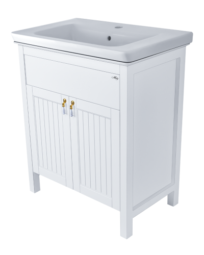 Адель - 80 Тумба 1 ящ. белая эмаль