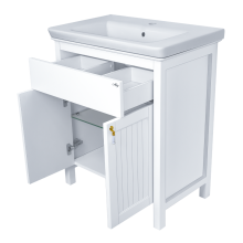 Адель - 80 Тумба 1 ящ. белая эмаль