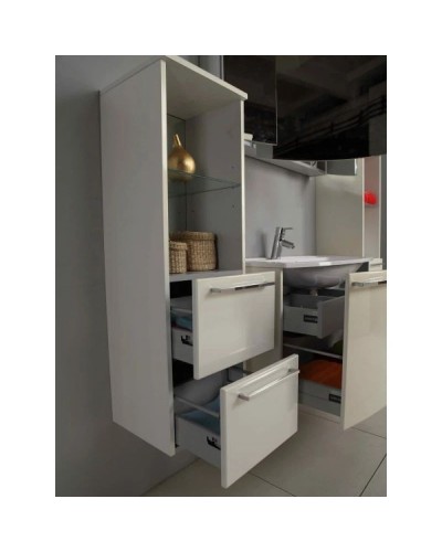 Тумба белый жемчуг 80 см Акватон Севилья 1A126301SEG30