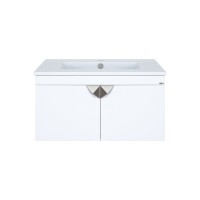 Сахара - 75 Тумба прямая подвесная белая О