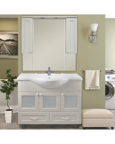 Латте -105 Тумба с 2 ящ. бежевая эмаль