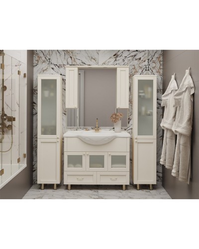 Латте -105 Тумба с 2 ящ. бежевая эмаль