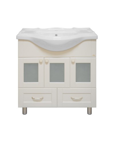 Латте - 85 Тумба с 2 ящ. бежевая эмаль