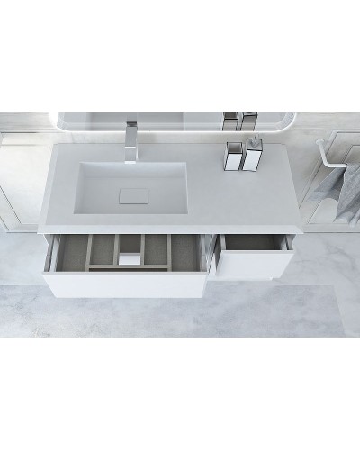 Тумба Cezares Bellagio 35 54717 подвесная Bianco Opaco