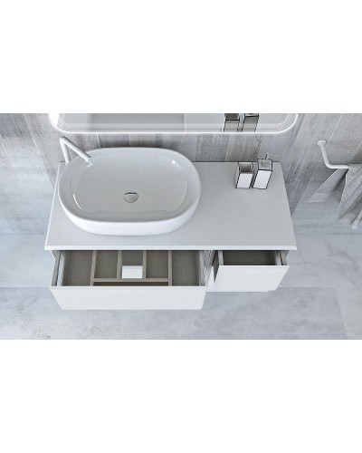 Тумба Cezares Bellagio 35 54717 подвесная Bianco Opaco