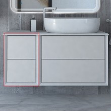 Тумба Cezares Bellagio 35 54717 подвесная Bianco Opaco