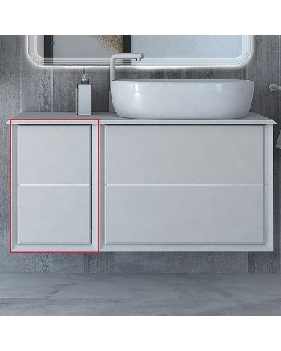 Тумба Cezares Bellagio 35 54717 подвесная Bianco Opaco