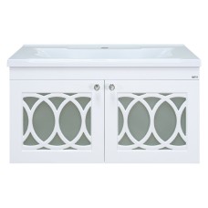 ТОНДО - 80 Тумба подвесная белая