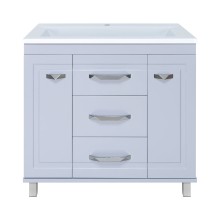 Терра - 90 Тумба с 3 ящ. серая