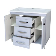 Терра - 90 Тумба с 3 ящ. серая