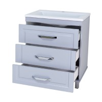 Терра - 70 Тумба с 3 ящ. серая О