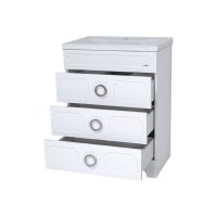 Лейла - 60 Тумба с 3 ящ. белая