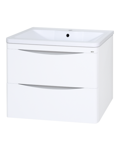 Атлантик - 80 Тумба подвесная с 2 ящ. закруг. края